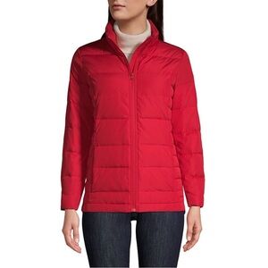 Lands' End Red Down Puffer Jacket 16W